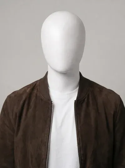 Suede bomber jacket